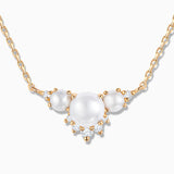 Gargantilla Midnight Holly de Perlas y Diamantes en Oro Amarillo de 18 Kt