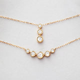Gargantilla Origine Arquée de Diamantes en Oro Amarillo de 18 Kt