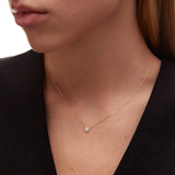 Gargantilla Corazón Ariadne de Diamantes en Oro Amarillo de 18 Kt