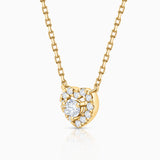 Gargantilla Corazón Ariadne de Diamantes en Oro Amarillo de 18 Kt