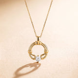 Colgante Liora Nudo de Diamante en Oro Amarillo de 18 kt