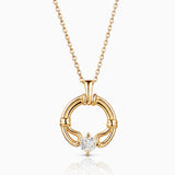 Colgante Liora Nudo de Diamante en Oro Amarillo de 18 kt