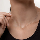 Jolie 0,20 Cts Choker em ouro branco 18 Kt