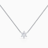 Gargantilla Rosette de Diamantes en Oro Blanco de 18 Kt