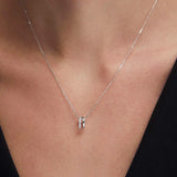 Gargantilla Selene de Diamantes en Oro Blanco de 18 Kt