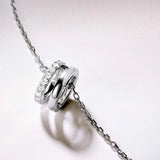 Gargantilla Selene de Diamantes en Oro Blanco de 18 Kt