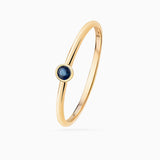 Sortija Stud Colors de Zafiro en Oro Amarillo de 18 Kt