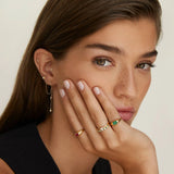 Anel Seal Amar Oval Rubi em Ouro Amarelo 18 K