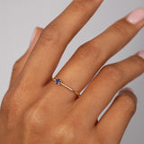 Slim B. Sapphire Ring in 18k Yellow Gold