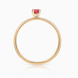 Anel Slim B. Ruby em ouro amarelo 18 K