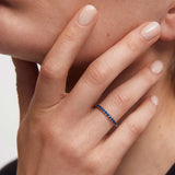 Bliss Eternity Colours Sapphire Ring in 18k Yellow Gold