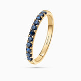 Bliss Eternity Colours Sapphire Ring in 18k Yellow Gold