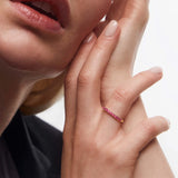 Anel Eternity Colors Bliss Ruby em ouro amarelo 18K