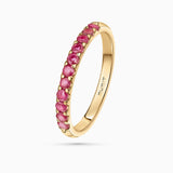 Anel Eternity Colors Bliss Ruby em ouro amarelo 18K