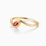 Sortija Liora Élan de Rubí en Oro Amarillo de 18 kt