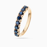 Eternity Colours Sapphire Ring in 18k Yellow Gold