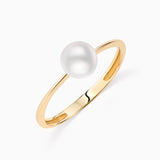 Anel de pérola única Mabi Blet em ouro amarelo 18 K