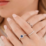 Sortija Lovelia en Oro Blanco de 18 Kt