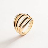 Anel Duomo Stack em ouro amarelo 18K