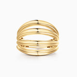 Anel Duomo Stack em ouro amarelo 18K
