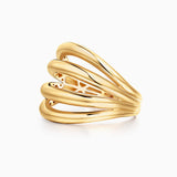Anel Duomo Stack em ouro amarelo 18K