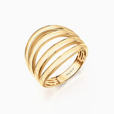 Anel Duomo Stack em ouro amarelo 18K