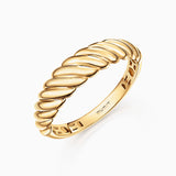 Anel Duomo Twist em ouro amarelo 18 K