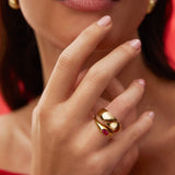 Split Duomo Ring in 18k Yellow Gold