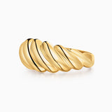 Anel Duomo Twist L em ouro amarelo 18 K