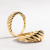 Anel Duomo Twist L em ouro amarelo 18 K