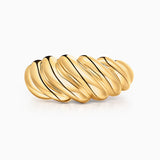 Anel Duomo Twist L em ouro amarelo 18 K