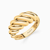 Anel Duomo Twist L em ouro amarelo 18 K