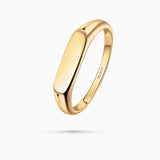 Sortija Duomo Signet en Oro Amarillo de 18 Kt