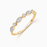 Sortija Origine Marquise de Diamantes 0,10 Cts. en Oro Amarillo de 18 Kt