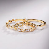 Sortija Origine Marquise de Diamantes 0,10 Cts. en Oro Amarillo de 18 Kt
