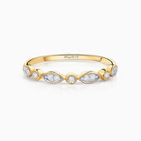 Sortija Origine Marquise de Diamantes 0,10 Cts. en Oro Amarillo de 18 Kt