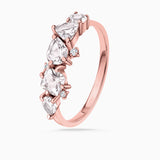 Sortija Radiant de Morganita y Diamantes en Oro Rosa de 18 Kt
