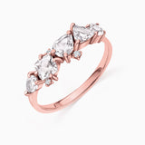 Sortija Radiant de Morganita y Diamantes en Oro Rosa de 18 Kt