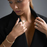 Eternity Colours Diamond and Emerald Ring in 18k Yellow Gold