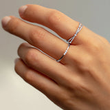 Sweet Diamonds Ring in 18k White Gold