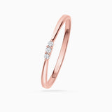 Sweet Diamonds Ring in 18k Rose Gold