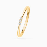 Anel Sweet Diamonds em ouro amarelo 18 K