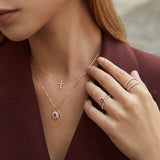 Anel de diamantes Cuff em ouro branco 18 K