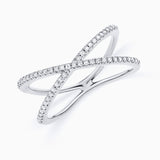 Anel Duo Diamond em ouro branco 18 K