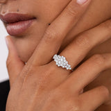 Anel de diamante Moonlight NR em ouro branco 18 K
