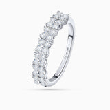Anel de jardim com diamantes em ouro branco 18 K