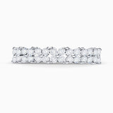Anel de jardim com diamantes em ouro branco 18 K