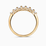 Cross Diamond Ring in 18k Yellow Gold 
