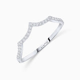 Volt Diamond Ring in 18k White Gold