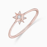 Sortija Rosa de los Vientos Mimosa en Oro Rosa de 18 Kt
